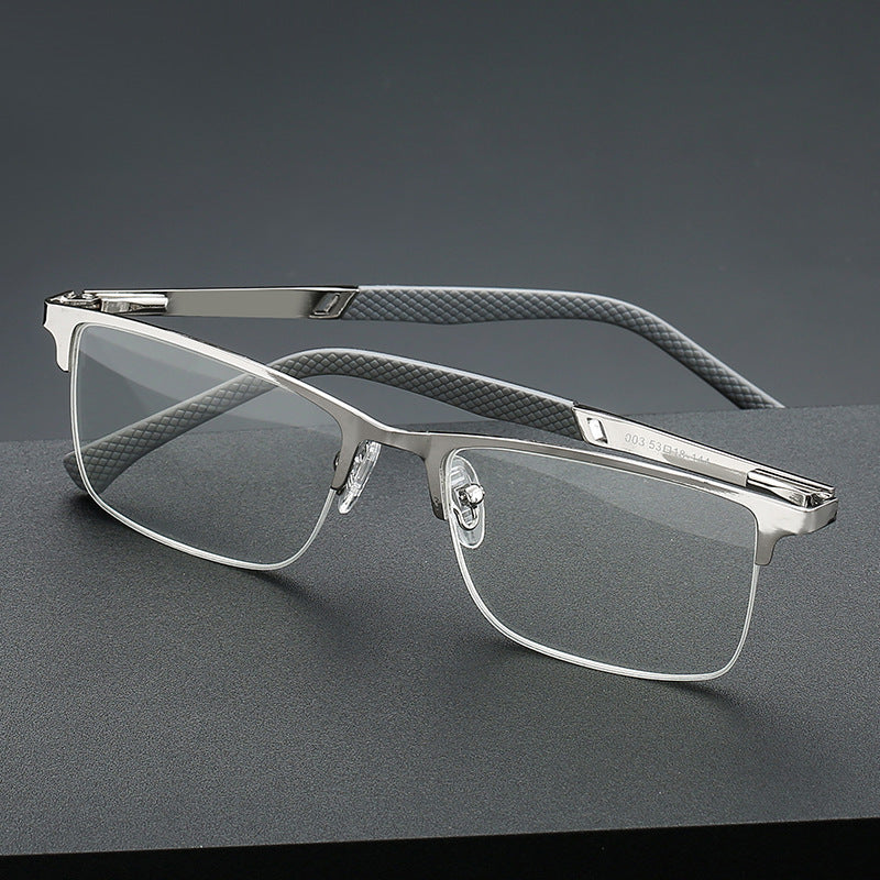 New Anti-blue Light Half Frame Fishing Line Fashion Reading Glasses