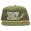2 inches take it or leave it bass fishing Hat custom embroidered