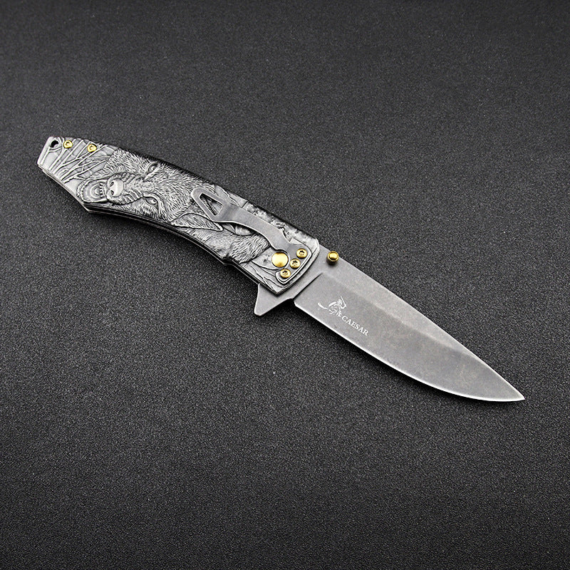 High Hardness Folding Outdoor Survival Knife