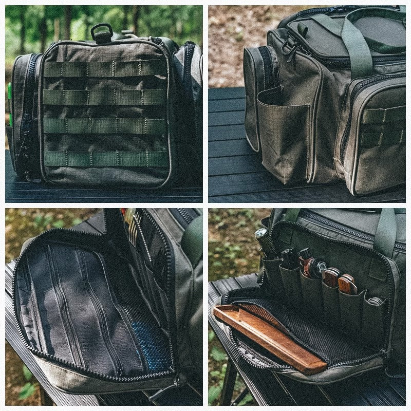 Outdoor Camping Picnic Wild Tableware Storage Tactical Compartment Sundries Portable Shoulder Bag