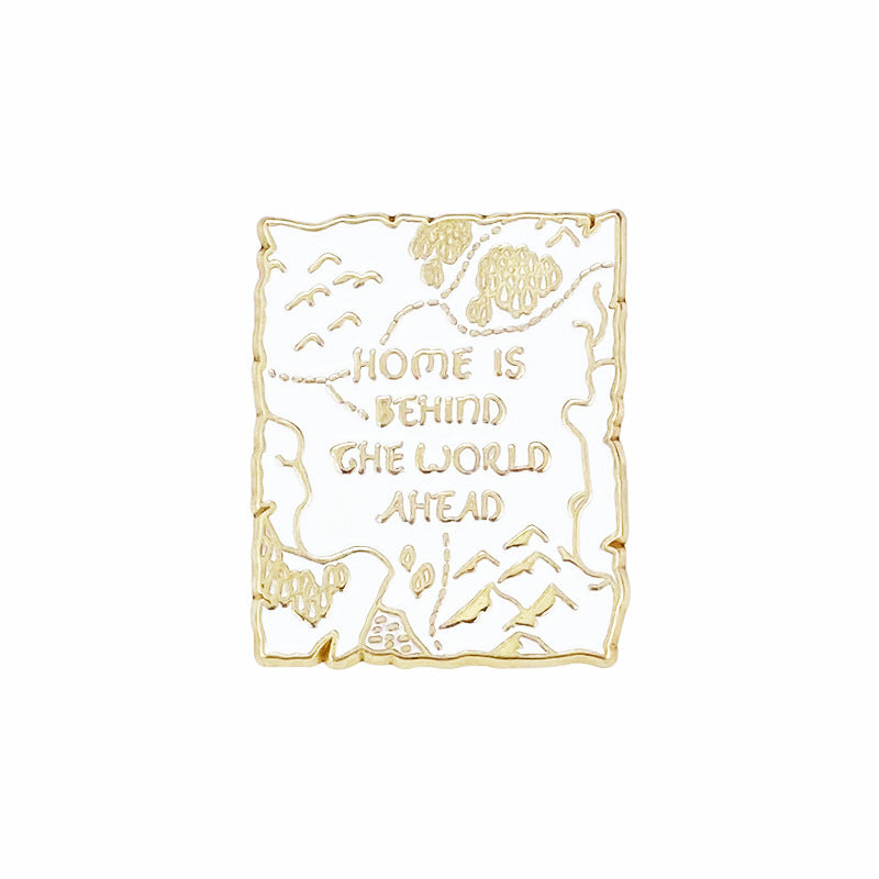 Travel Landscape Camping Themed Metal Brooch