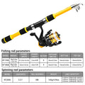 Tossing Casting Rods Fishing Wheel Fishing Rod Combination Suit