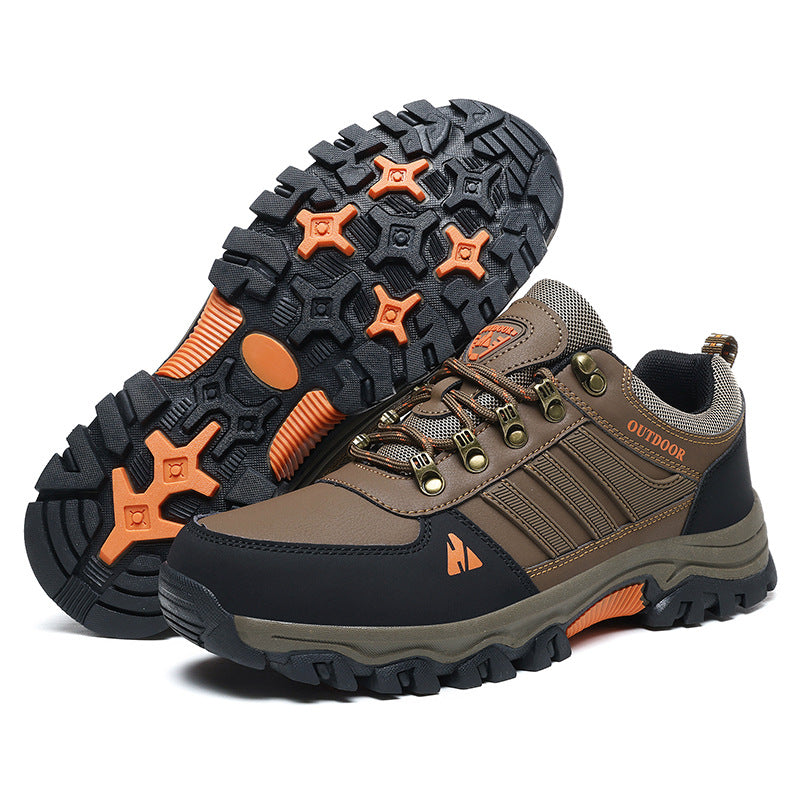Men's Shoes Fall Outdoor Hiking Boots Low-top Lace-up Casual Sneaker