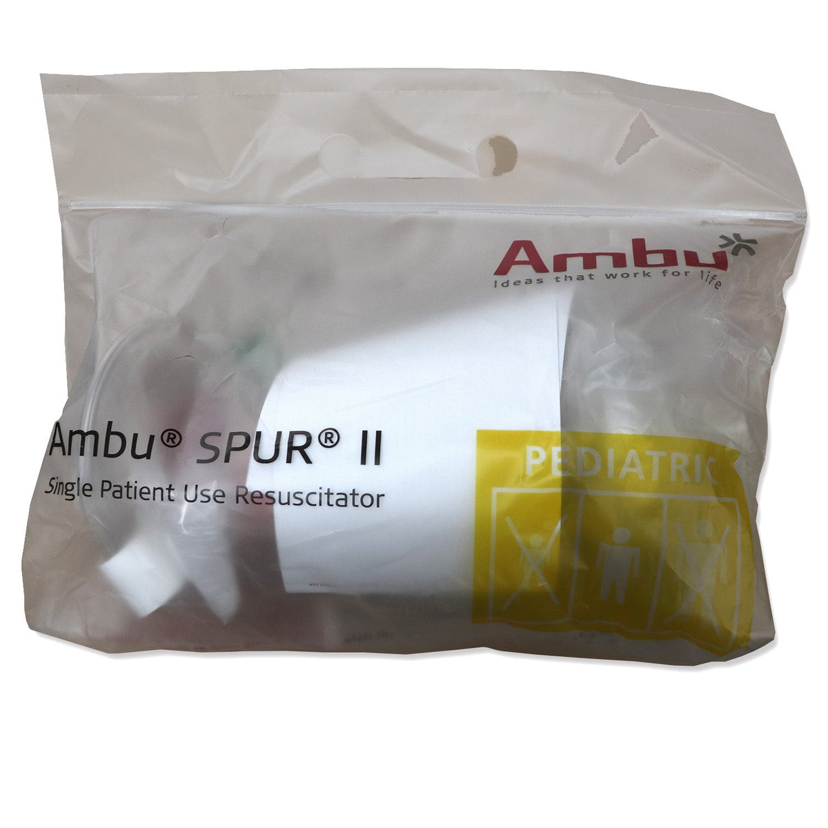 Ambu Spur II Disposable Resuscitator, Pediatric BVM (Bag-Valve-Mask)