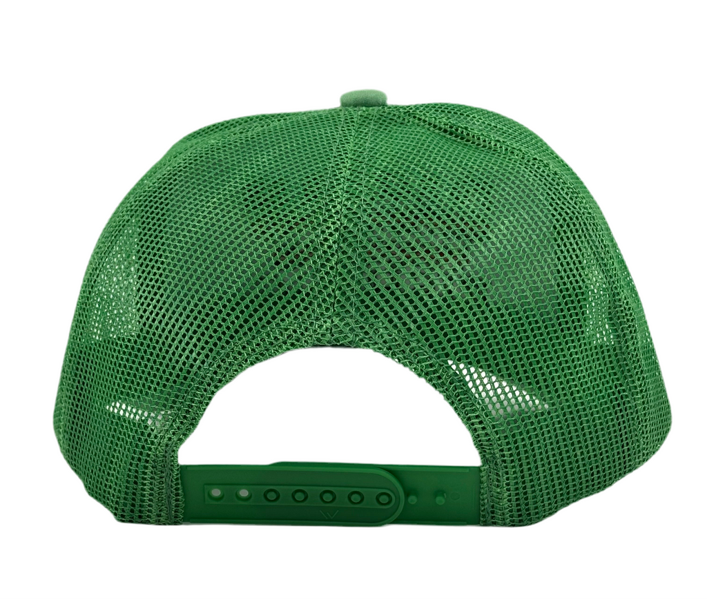 I’D RATHER BE FISHING SUEDE TRUCKER HAT