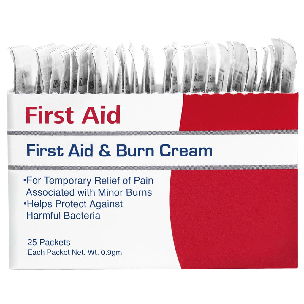 First Aid & Burn Cream .9gm. Pouch, 25 per box