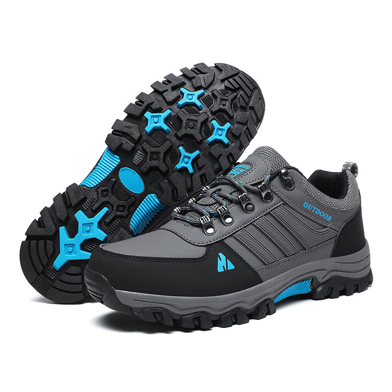 Men's Shoes Fall Outdoor Hiking Boots Low-top Lace-up Casual Sneaker