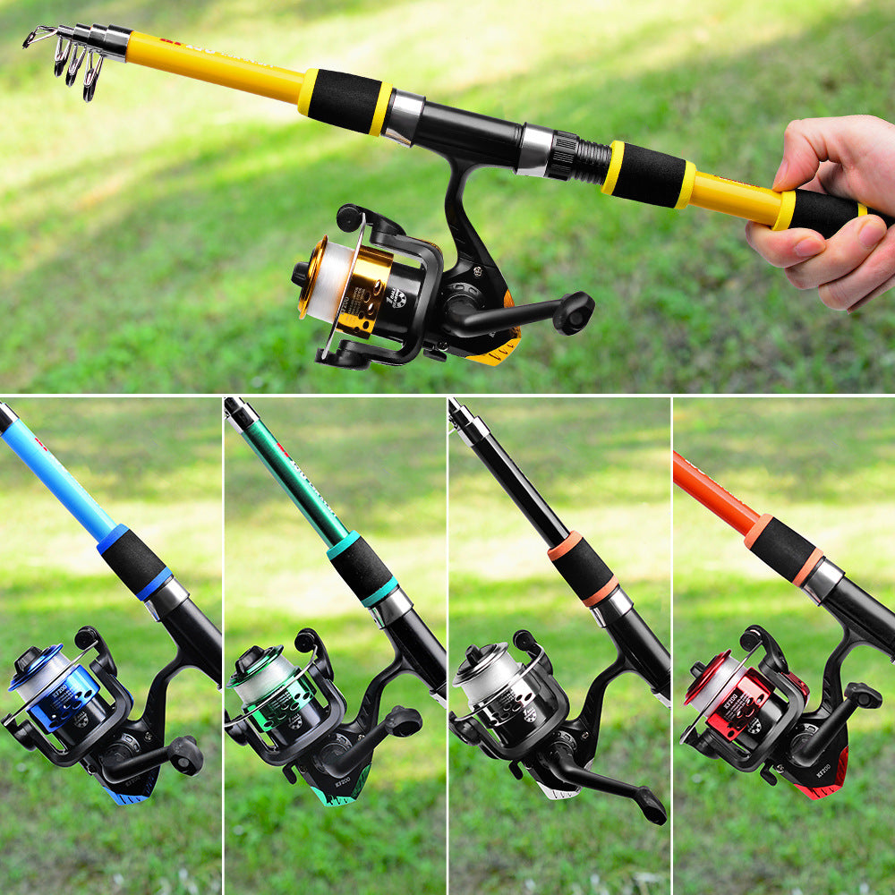 Tossing Casting Rods Fishing Wheel Fishing Rod Combination Suit