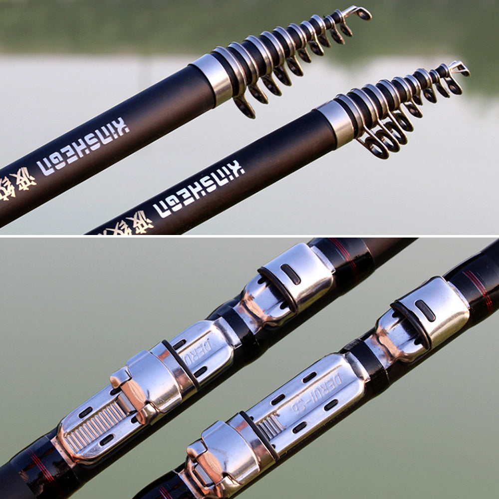 Longji Dual-use Carbon Fishing Rod Set