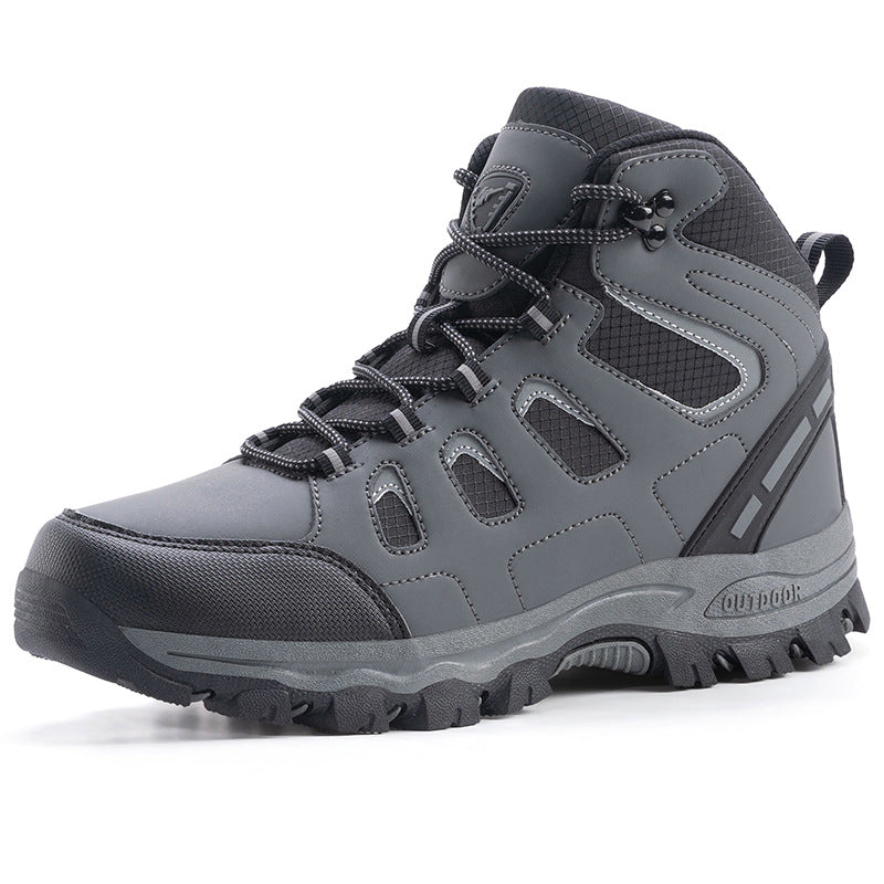 Couple's High-top Breathable Waterproof Non-slip Camping Leisure Mountaineering Shoes