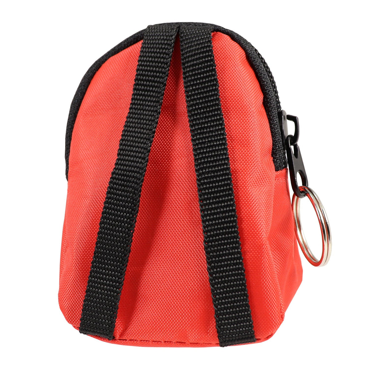 CPR Red Beltloop Keychain Backpack with Faceshield, Gloves, and Cleansing Wipes