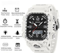 Square Digital Watch Waterproof Sports Countdown Timer Multifunctional Outdoor Hiking Wristwatch For Men