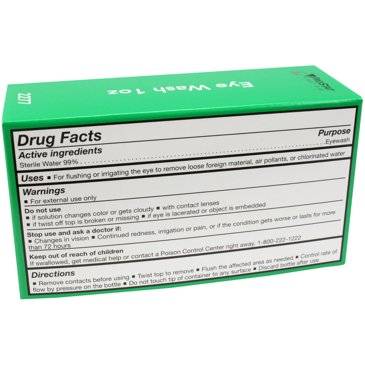 Eye wash, 1 oz., 1/Box