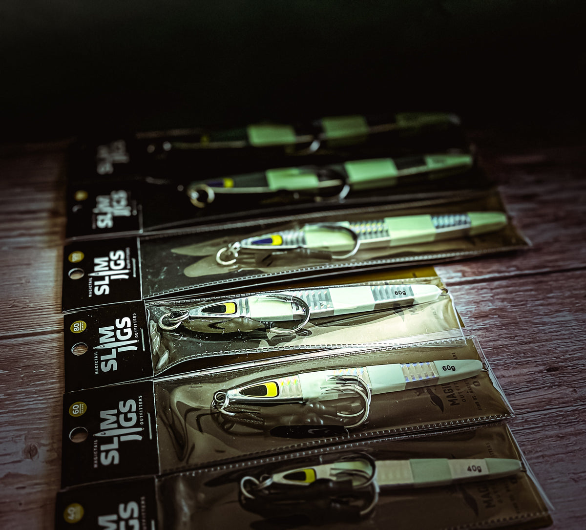 Slim Jig Vertical Jigs: Fast-Sinking Jigging Lures, 40 to 220 g