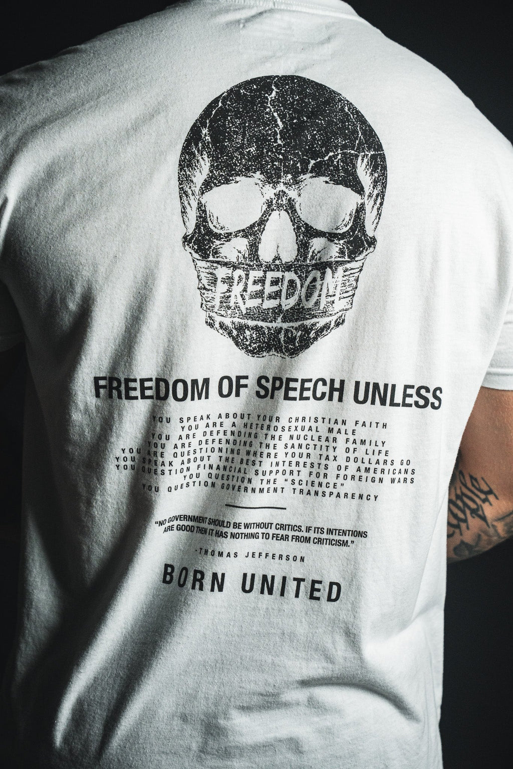 Freedom of Speech Tee - White
