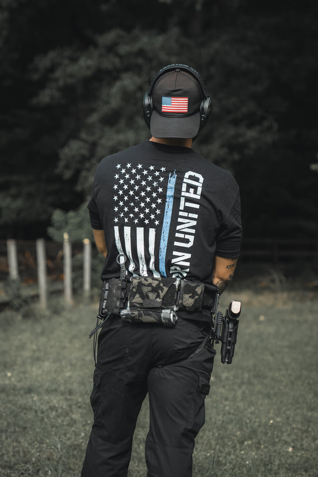 Blue Line Flag Tee