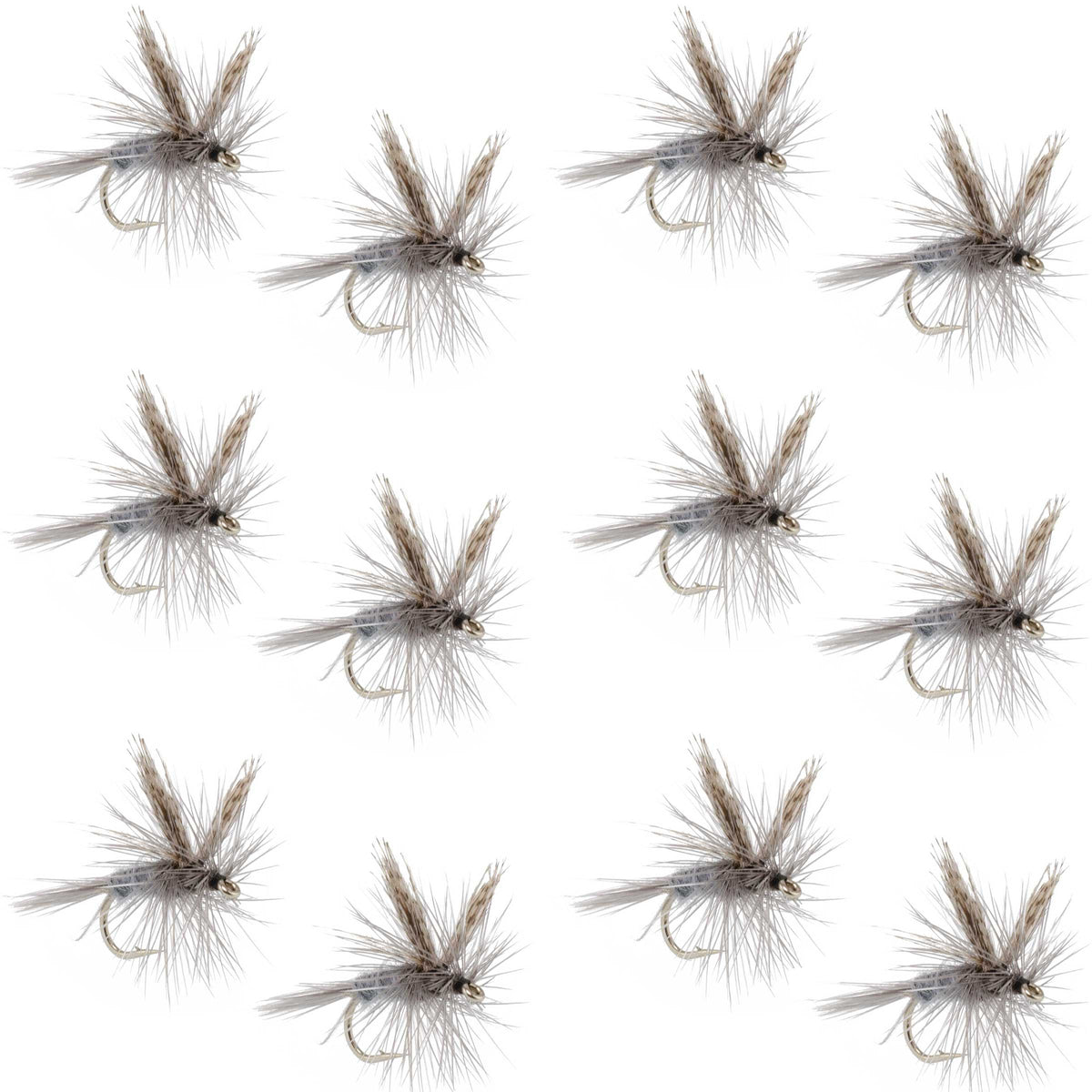 Dark Hendrickson Classic Dry Fly - 12 Flies Size 16