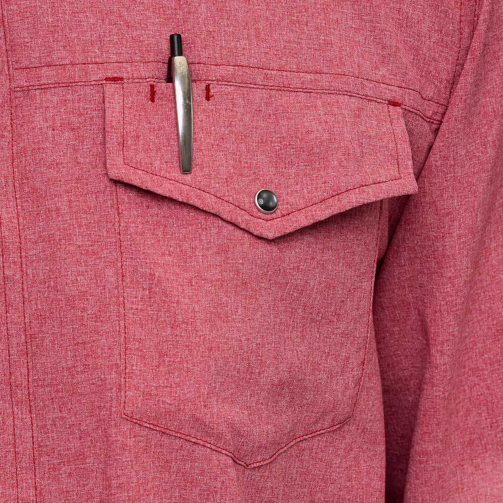 Crimson Pearl Snap Shirt | Long Sleeve