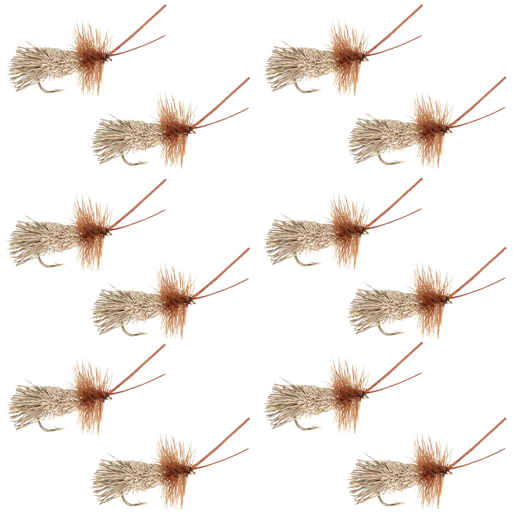 Goddard Caddis Dry Fly - 12 Flies Size 12