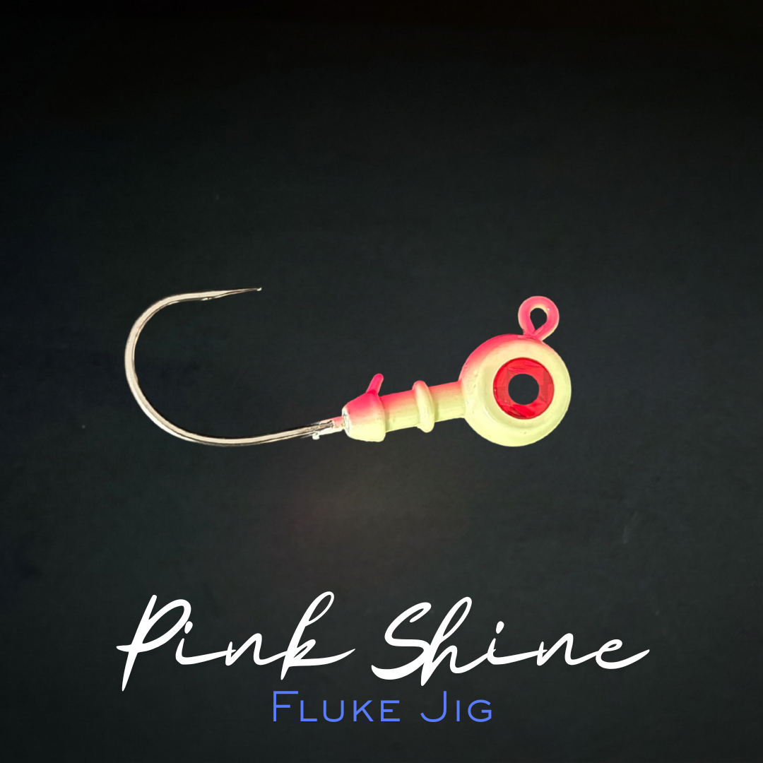 Fluke Jigs: Round Head Big Eye Jig Heads, 3-Pack