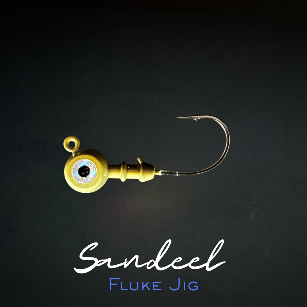 Fluke Jigs: Round Head Big Eye Jig Heads, 3-Pack