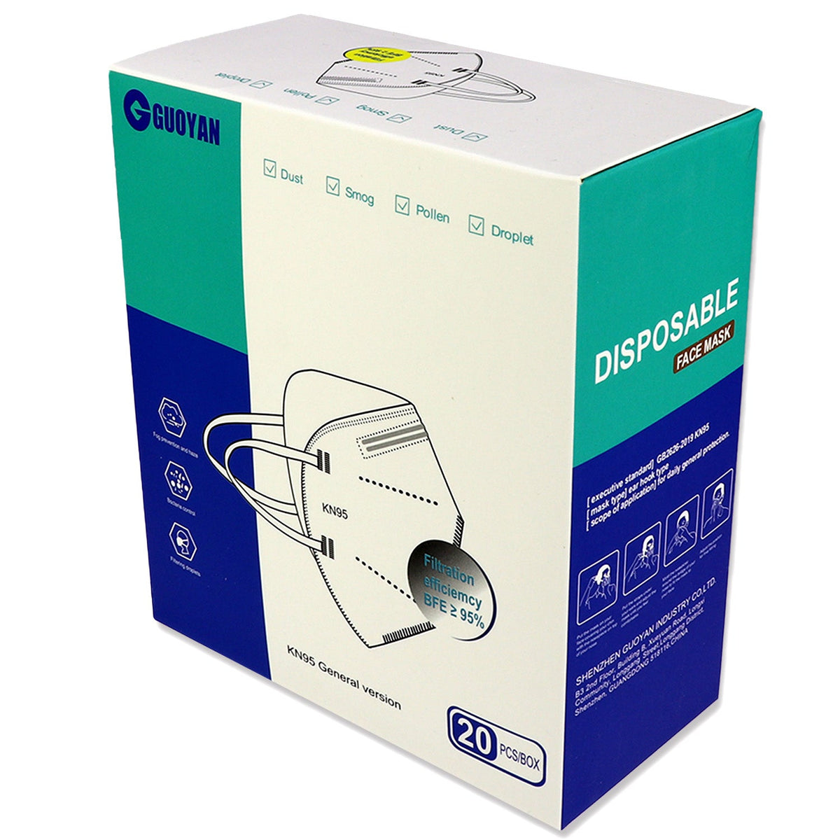 20 Pack of KN95 Masks