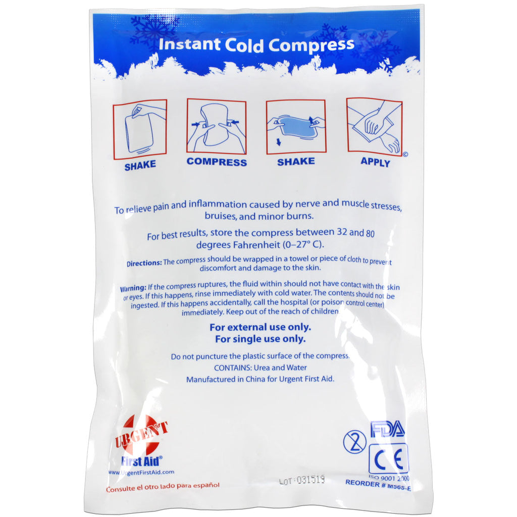 6" x 9" Instant Cold Compress, Case of 50