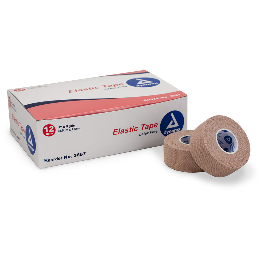 Adhesive Tape, Elastic 1" x 5 yd. - 12 per box