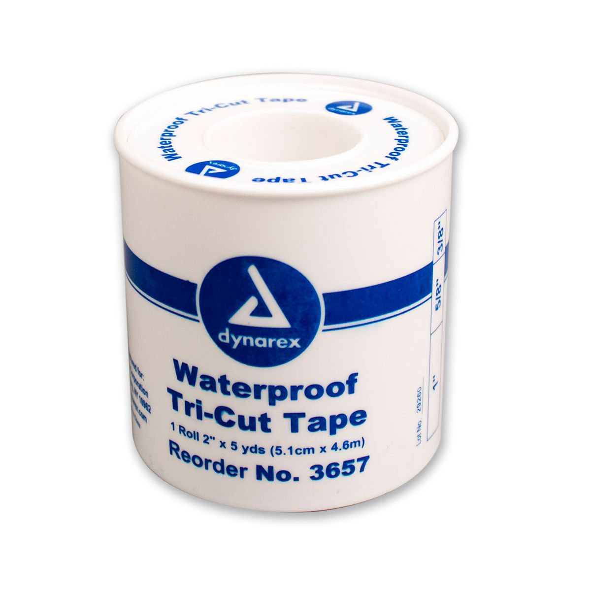 First Aid Tape, 3-Cut (Tri-Cut) Plastic Spool, 1 each