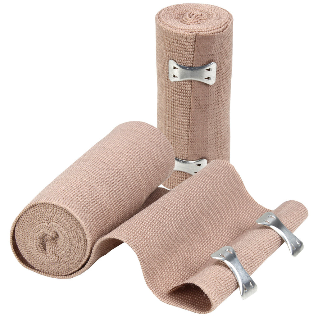 4" x 5 yd Elastic (Ace) Bandage with 2 Fasteners - 1 Each
