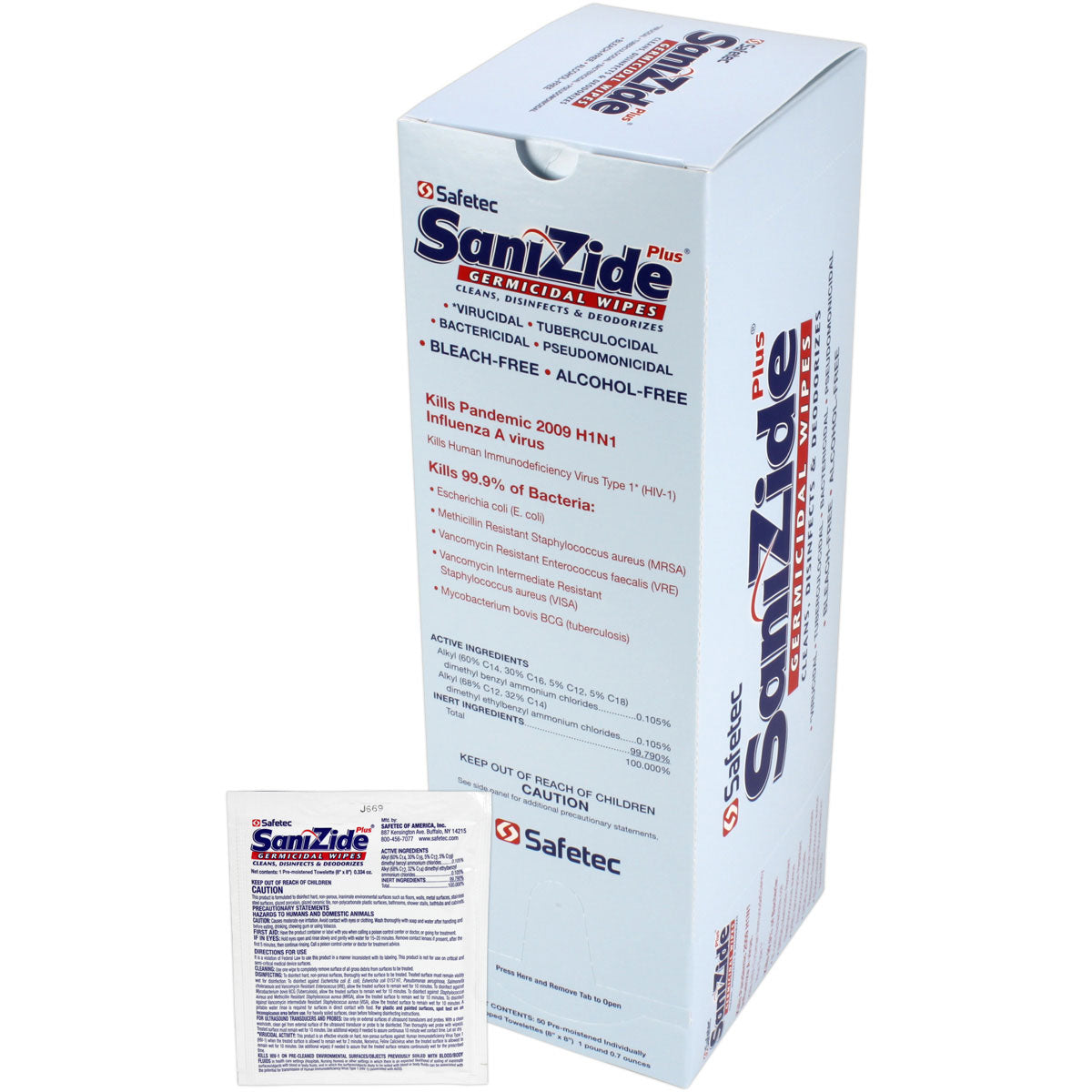 Germicidal Wipe - 50 per box