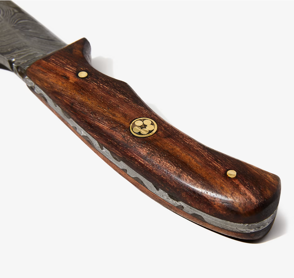 Damascus Steel Skinner Knife,Rosewood Grip by Titan Td-177