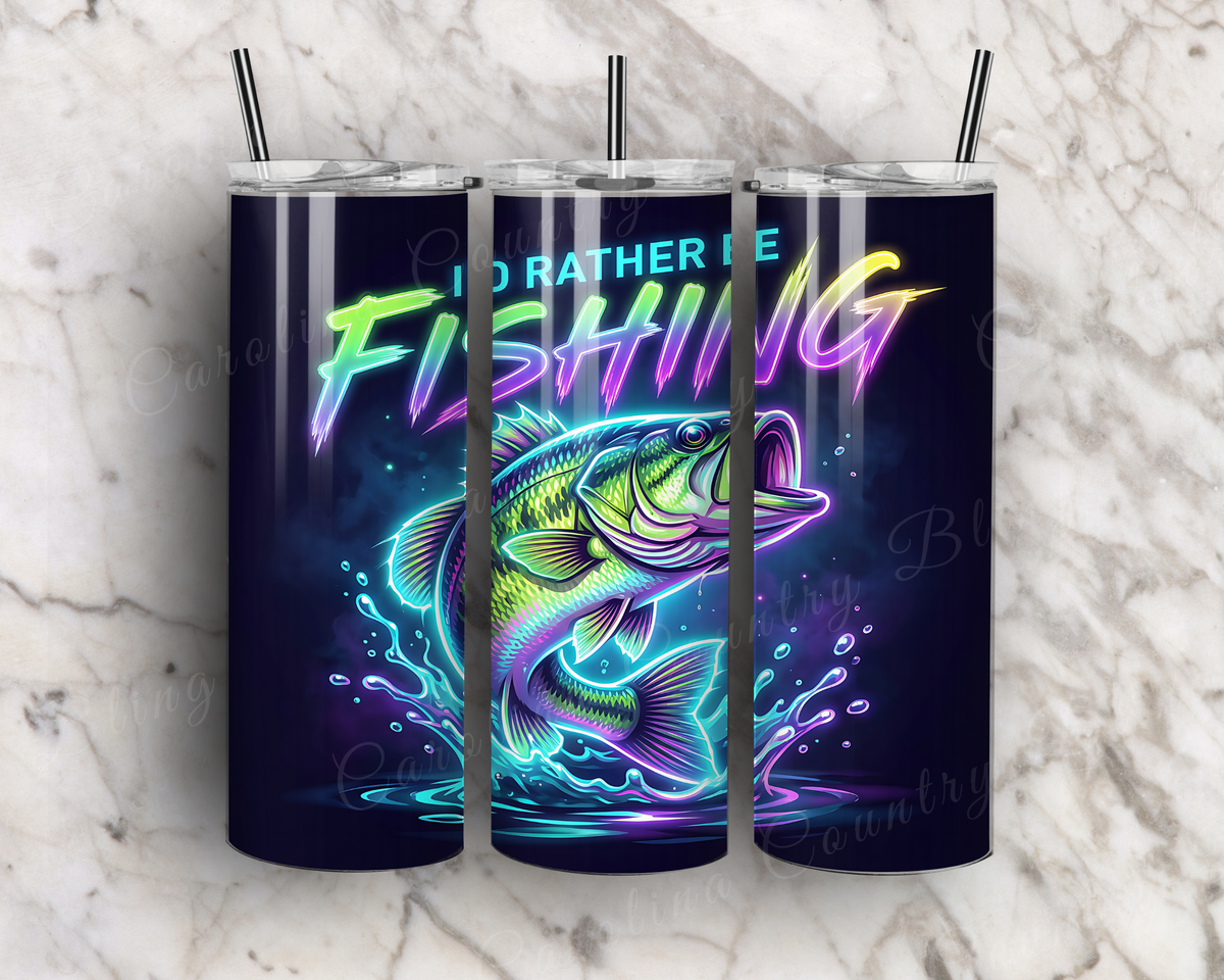 Rather Be Fishing – Tumbler