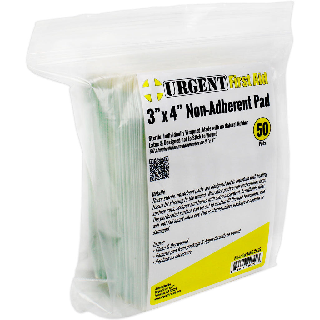 3"x4" Non-Adherent Pad, 50 Per Bag