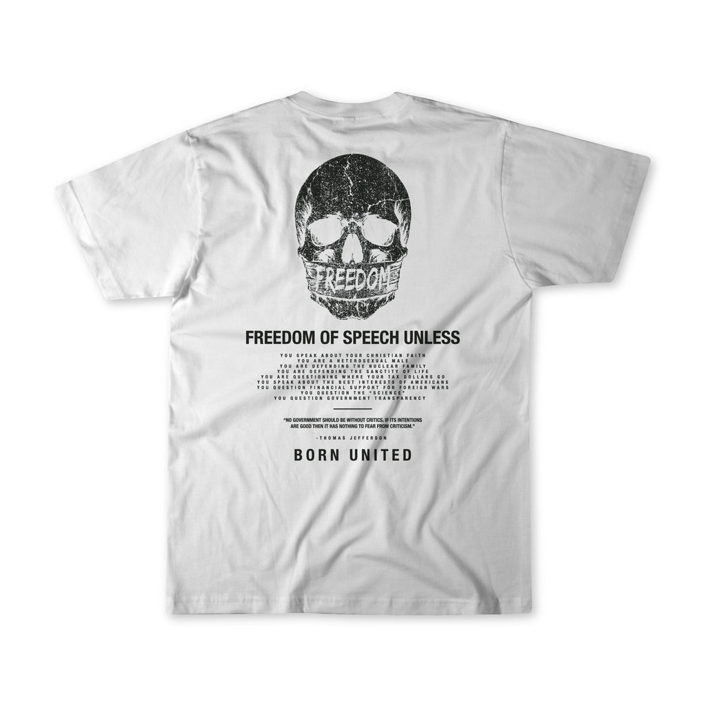 Freedom of Speech Tee - White