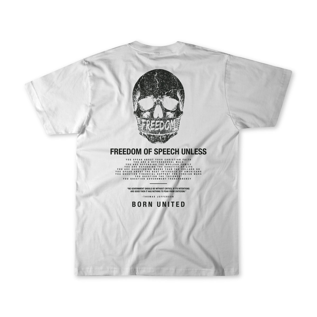 Freedom of Speech Tee - White