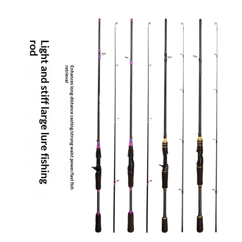 Carbon Fiber Straight-handle Gun-handle Fishing Rod