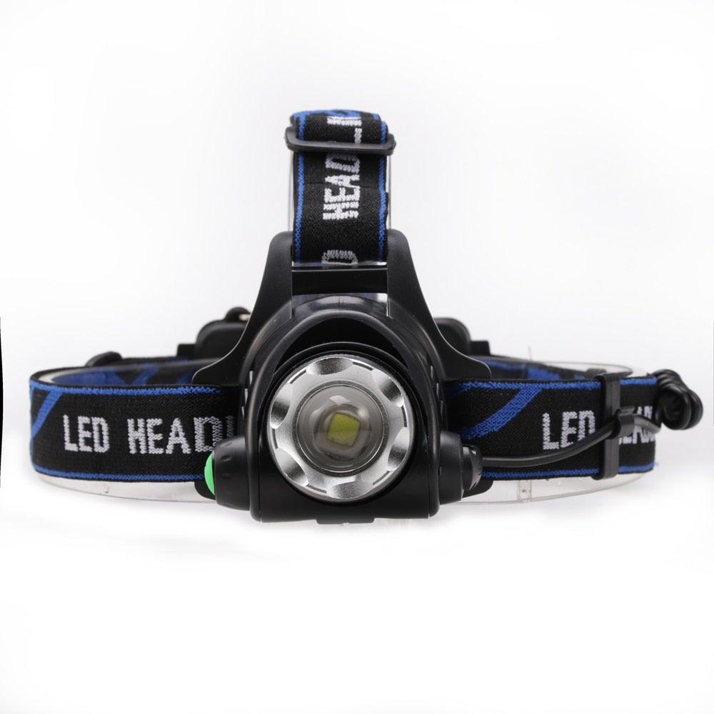 Adjustable USB Rechargeable IR Sensor Super Bright Headlight Battery For Long Working Time LED Headlamp Fishing  Waterproof Head Light Lamp Perfect For Running  Camping