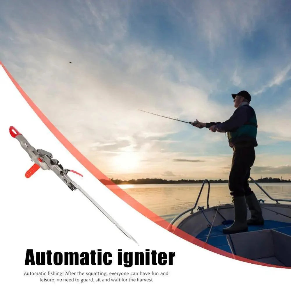 Automatic Stainless Steel Fishing Double Spring Angle Pole Foldable Anti-Rust Steel Fishing Pole Holder Fishing Accessories