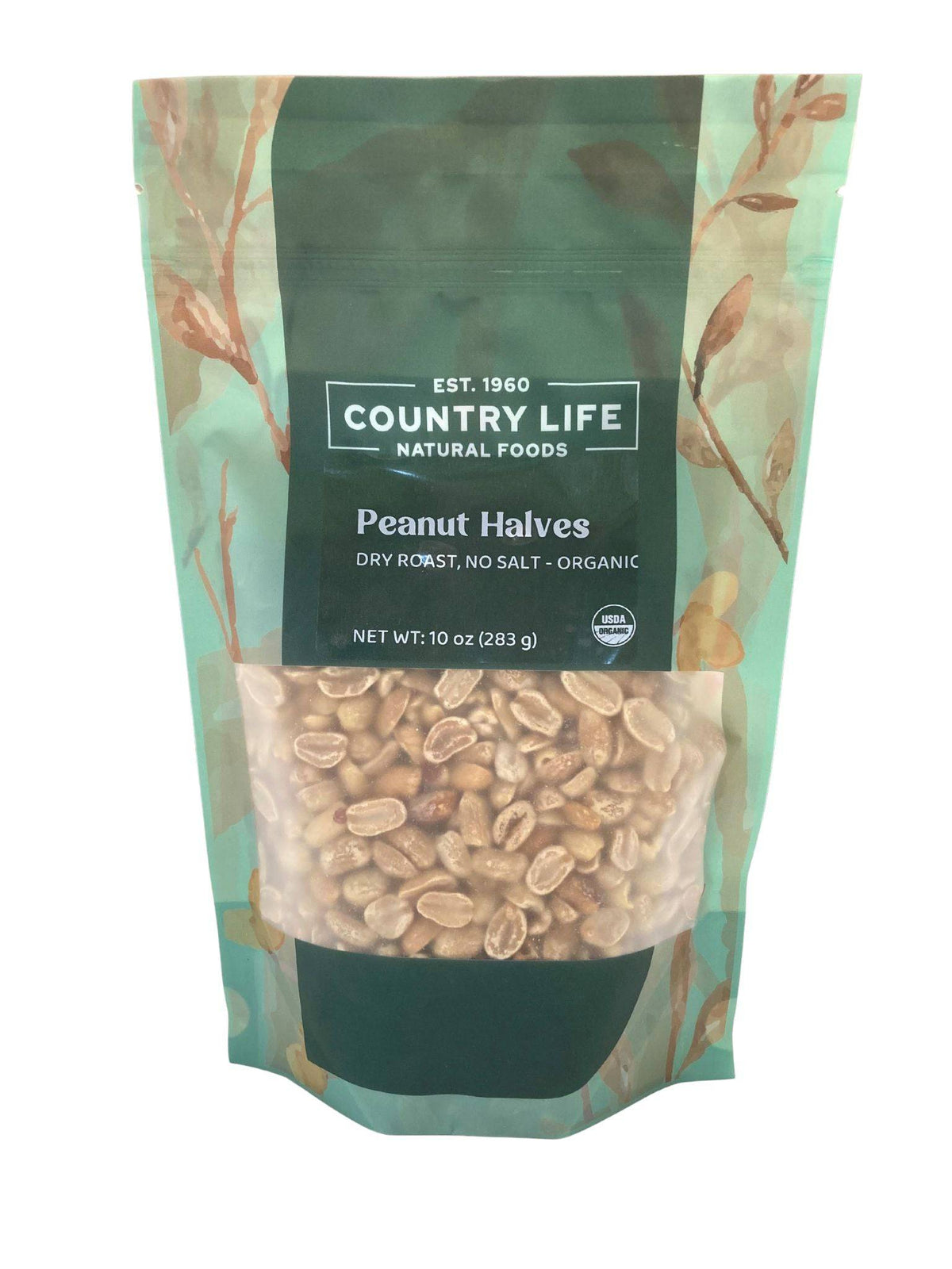 Peanuts, 1/2s Dry Roasted, No Salt, Organic