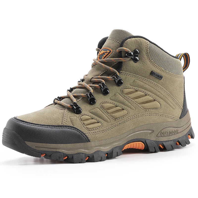 Couple's High-top Breathable Waterproof Non-slip Camping Leisure Mountaineering Shoes