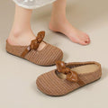 French Woven Hollow Toe Slippers For Women, Versatile Flat Soft Sole, Half Drag Fishing Net Shoes