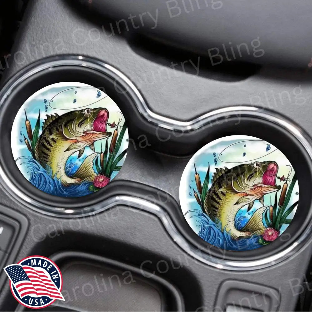 Gone Fishing - Car Coasters