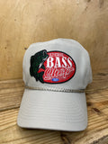 Old SchoolBass Shop Fishing Gray curve Brim Snapback Cap Hat