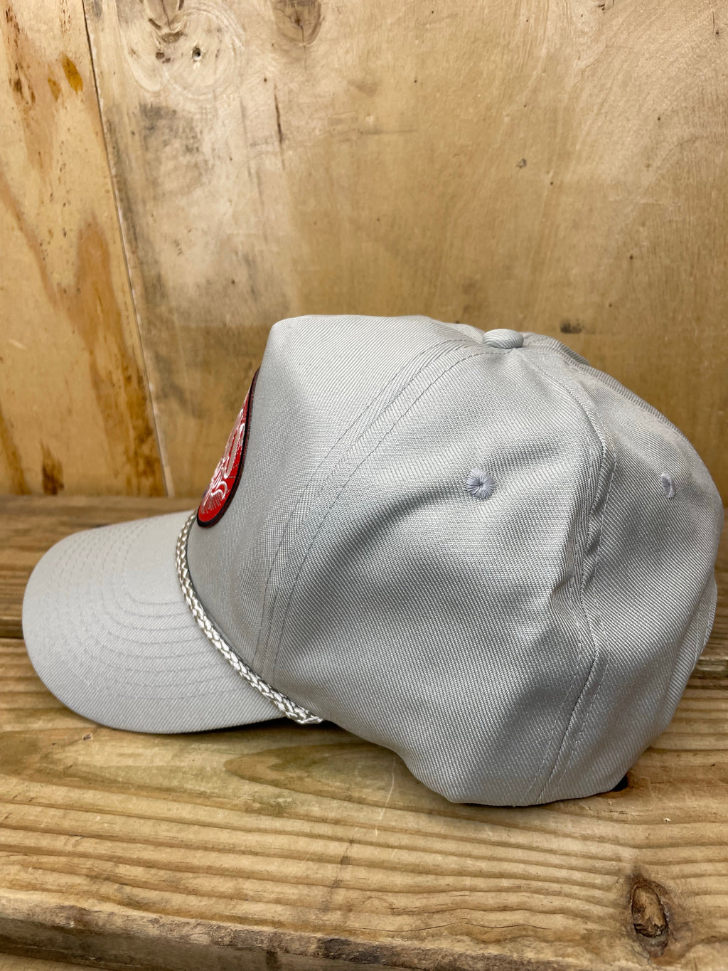 Old SchoolBass Shop Fishing Gray curve Brim Snapback Cap Hat