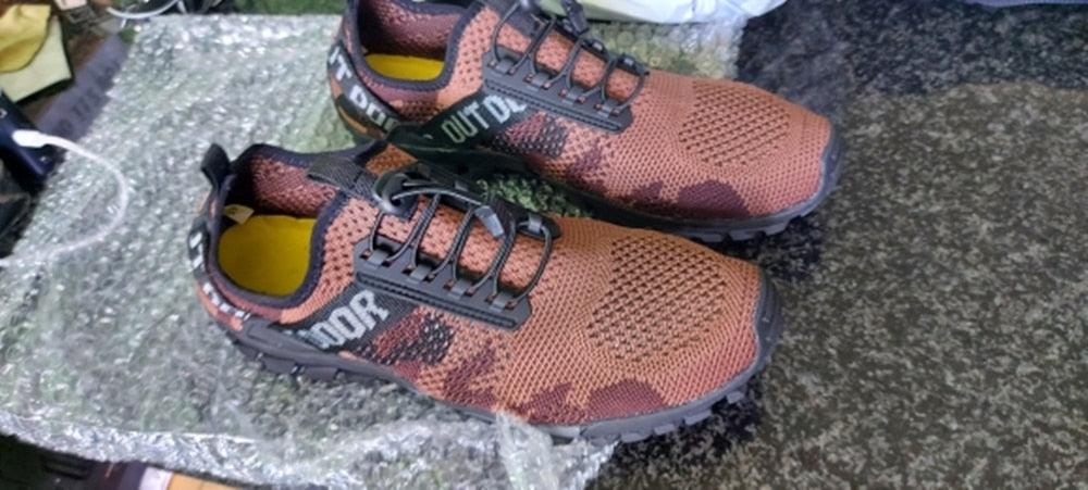 Quick Dry Men Sneakers Slip On Upstream Shoes Water Hiking Beach Surfing Shoes Sandals Barefoot Beach Sneakers Swim Boating Fishing Yoga Gym