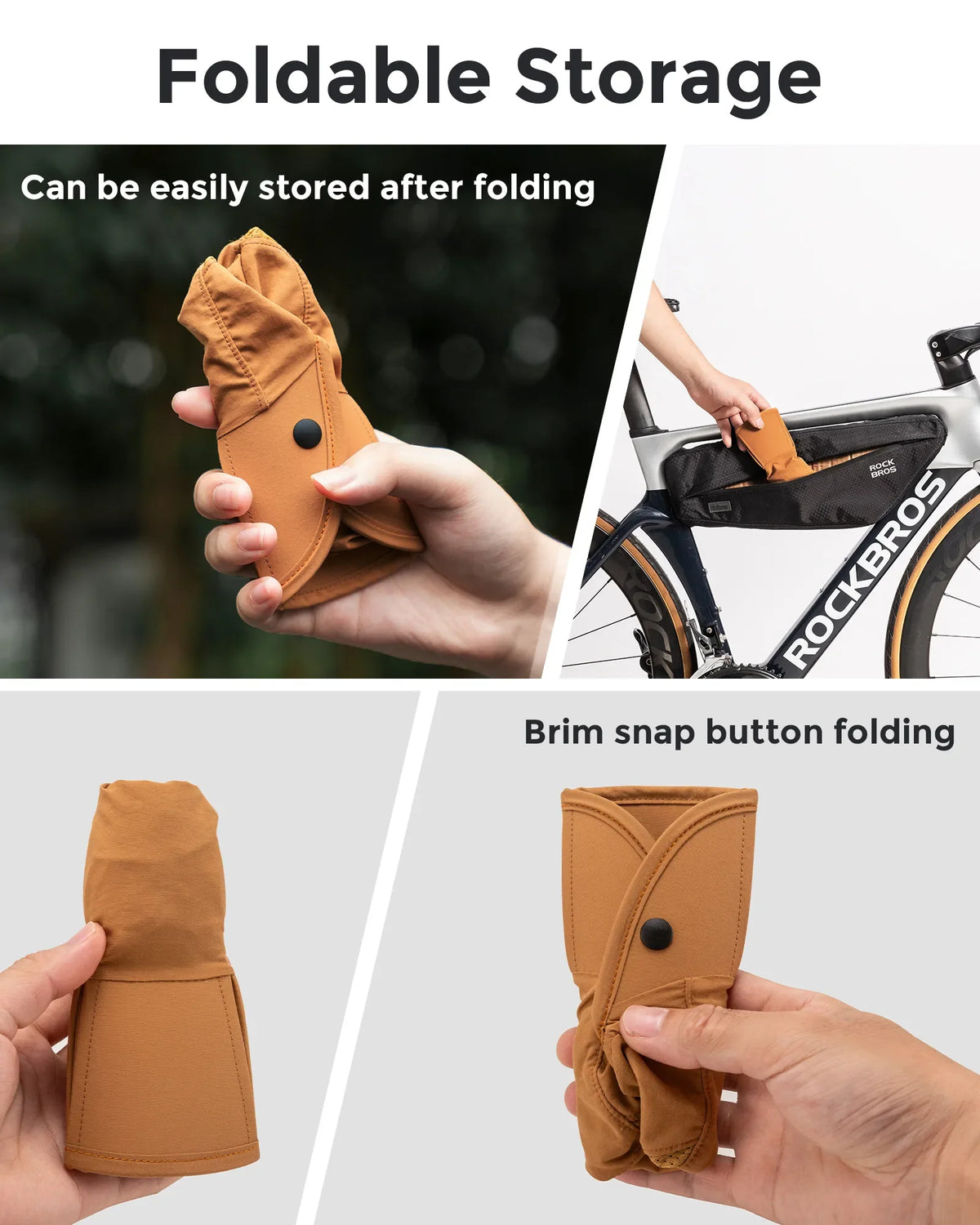 Foldable Hiking & Cycling Hat, Breathable Helmet Liner with Sun Visor