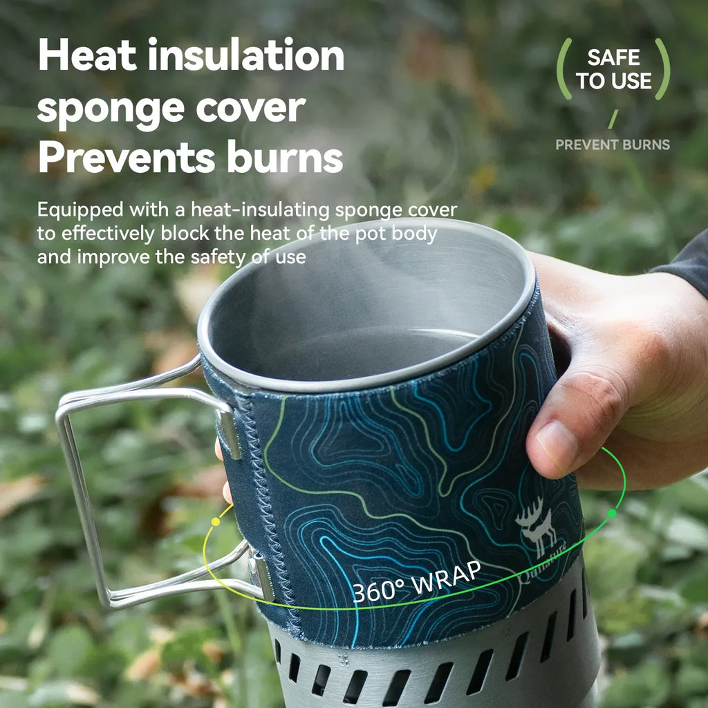 Integrated Heat Collection Stove System for Camping, Hiking and Outdoor Adventures