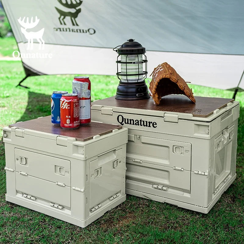 60L & 26L Multi-Door Folding Storage Box with Tabletop