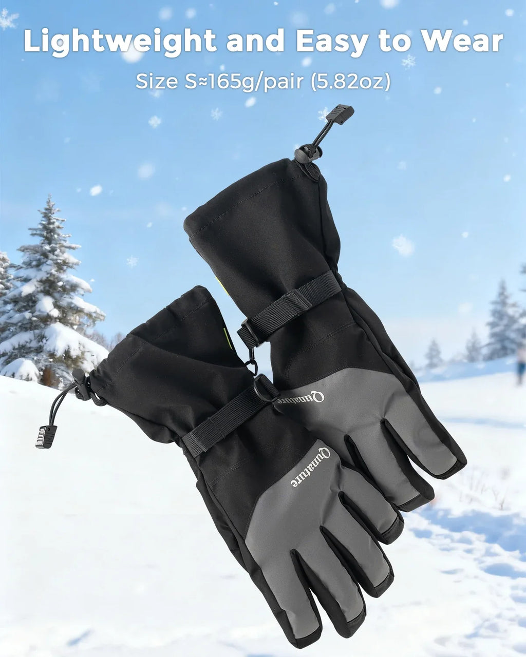 Outdoor Insulated Ski Gloves - Windproof Waterproof Touchscreen Compatible